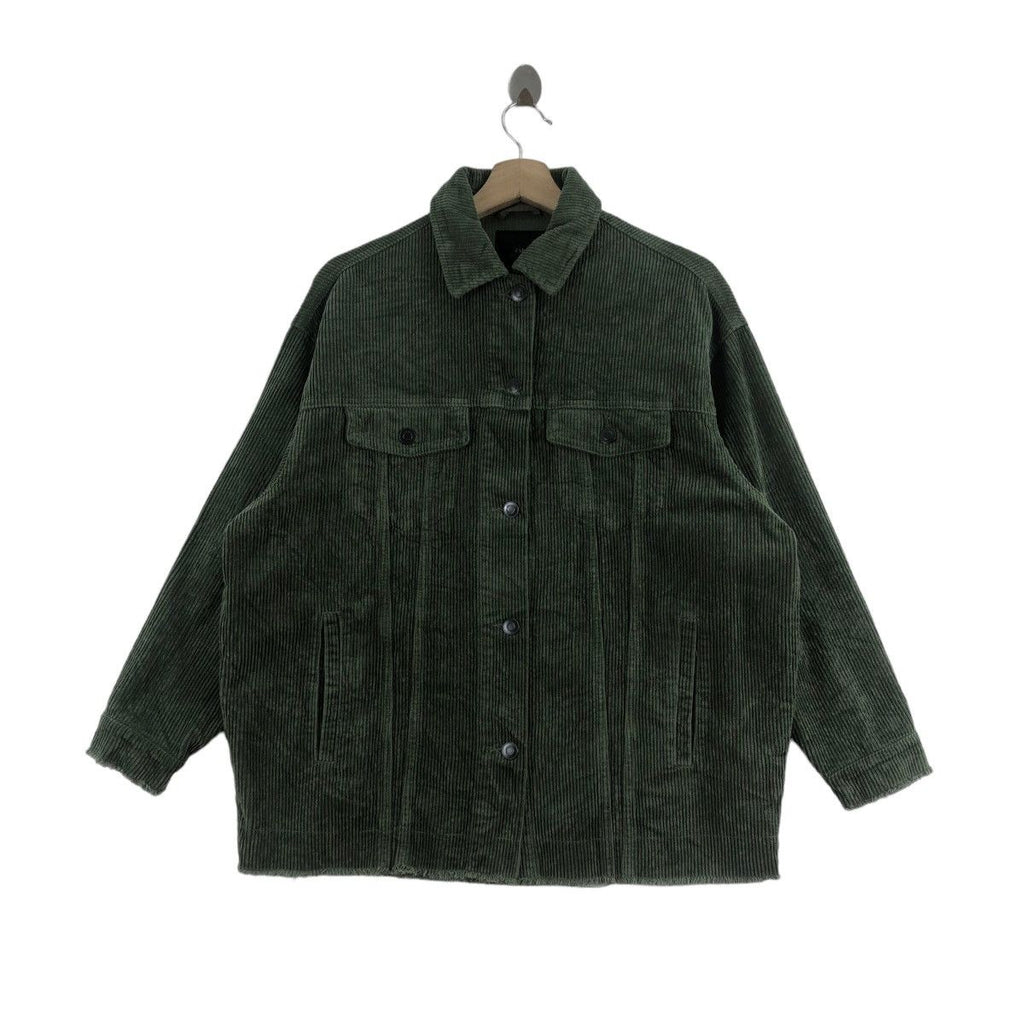 ZARA OUTERWEAR Velvet Corduroy Jeans Denim Oversized Jacket