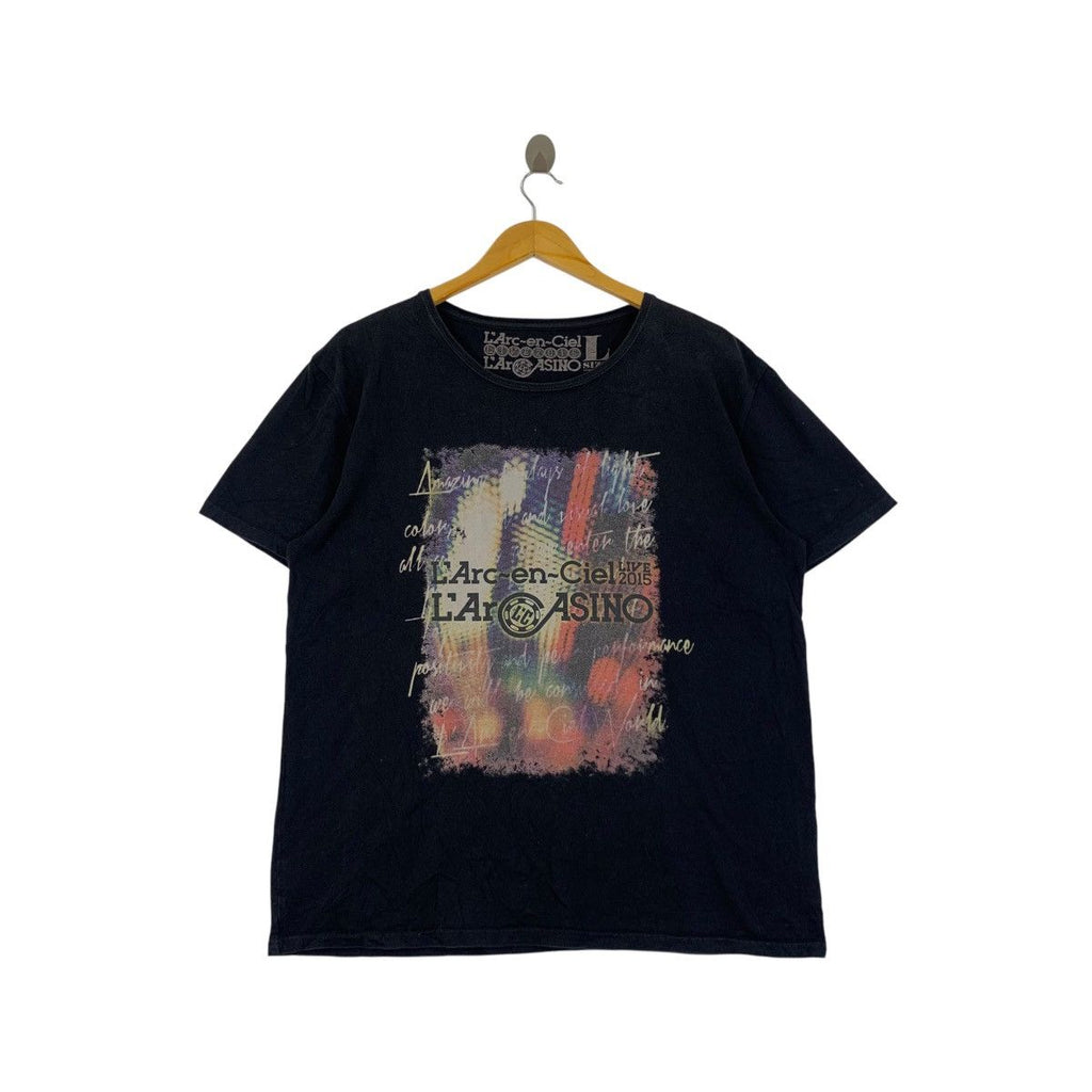 LARC EN CIEL Band LARCASINO Tour Live 2015 Tee Shirt Top Rainbow Island Of Extravaganza