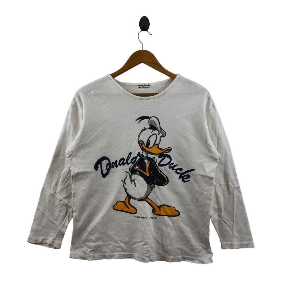 Vintage 80’ DISNEY DONALD DUCK Mickey Family Sweatshirt Sweater Pullover Jumper
