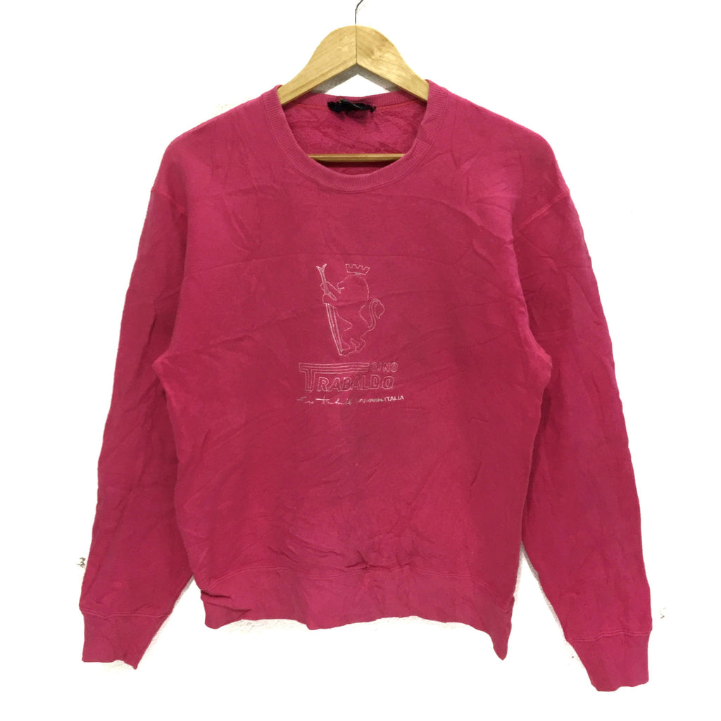 Vintage TRABALDO GINO ITALIA Embroidered Logo Sweatshirt Pullover Jumper Crewneck Sweater