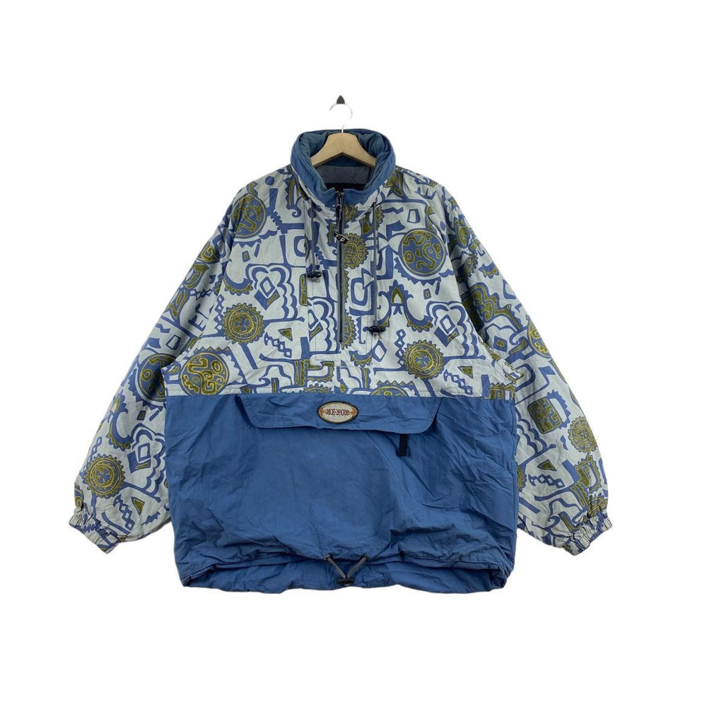 Vintage 90’ BE POP JAPANA Art Kangaroo Pocket Windbreaker Jacket All Condition Gear