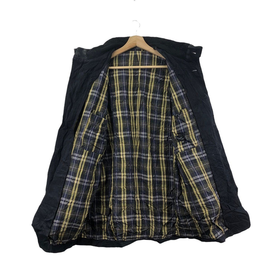 Vintage TOMORROWLAND KEMIT JAPAN Collection Punk Rebel Trench Coat Heavy Jacket Windbreaker Plaids Checks