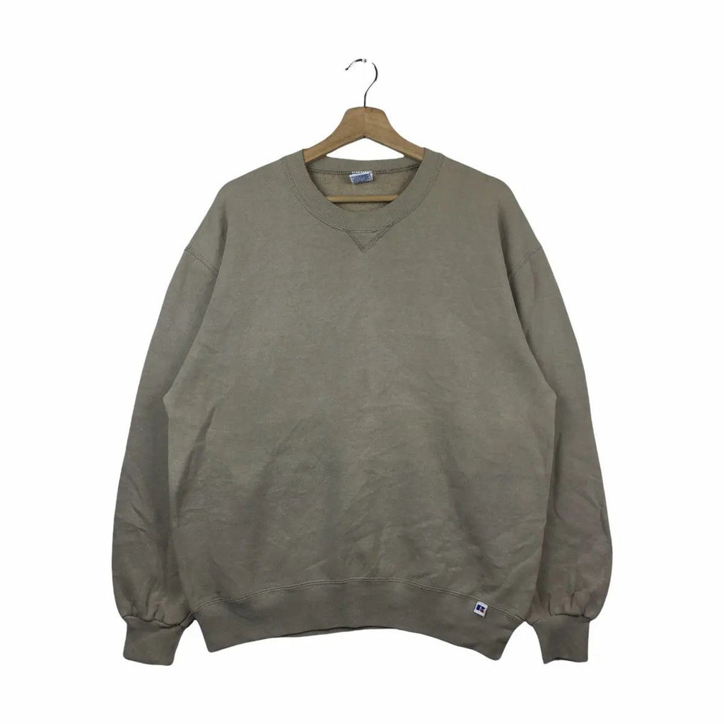 Vintage RUSSELL ATHLETIC Made In USA Plain Pastel Sweatshirt Pullover Sweater