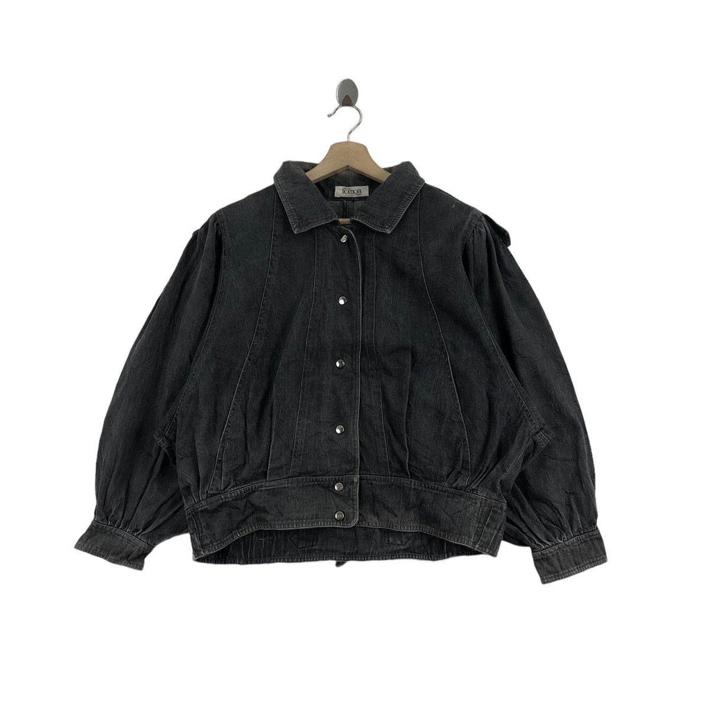 Vintage JAMODE BOUTIQUE Natural Dye Baggy Denim Jeans Jacket Coat