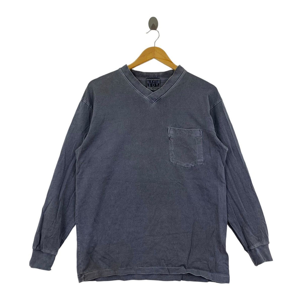 Vintage BUGLE BOY SKATEBOARD Natural Dye Tee Shirt Top Premium Cotton
