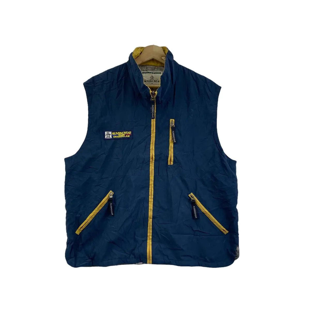 Vintage GRAND SLAM MUNSINGWEAR Tactical Fishing Camping Vest Jacket Outdoor Windbreaker