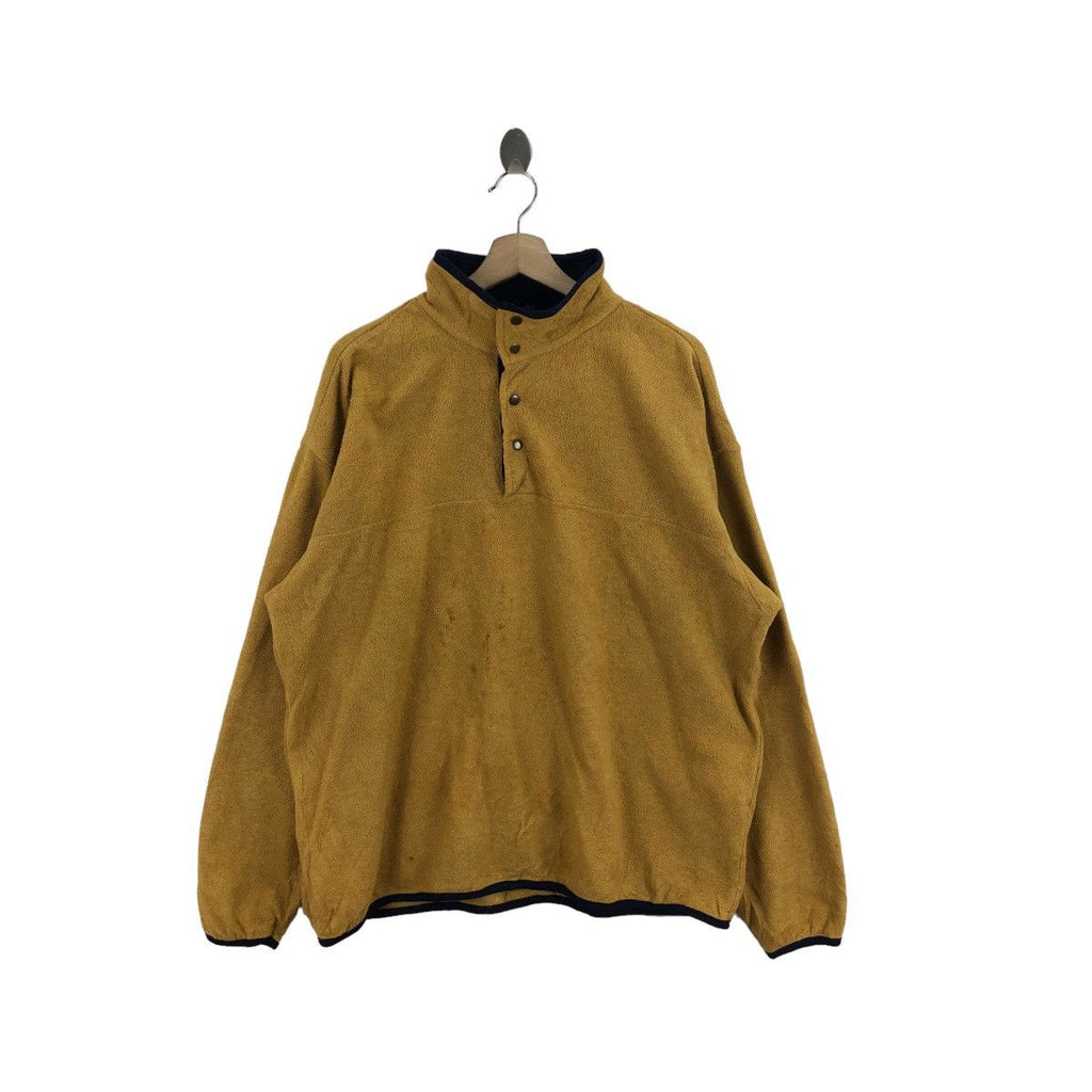 Vtg CLUB ROOM USA Snap Button Fleece Sweater Outdoor Windbreaker