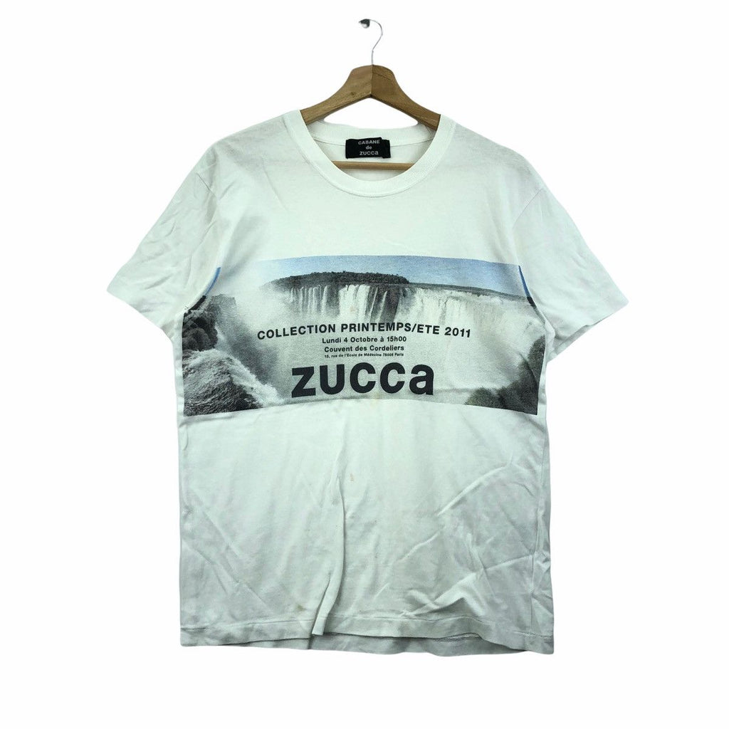 2011 CABANE DE ZUCCA Printemps Ete Collection Painting Tee Shirt Waterfalls S/S