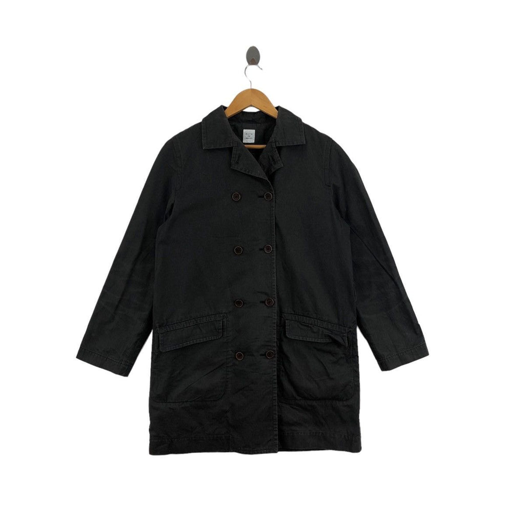 BULLE DE SAVON Japanese Brand Black Denim Jeans Parka Coat