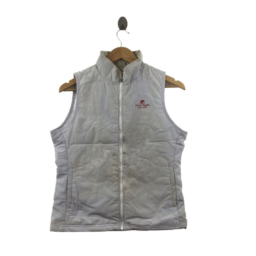 Vintage COURREGES PARIS Sport Futur Quilted Puffer Vest Jacket Windbreaker
