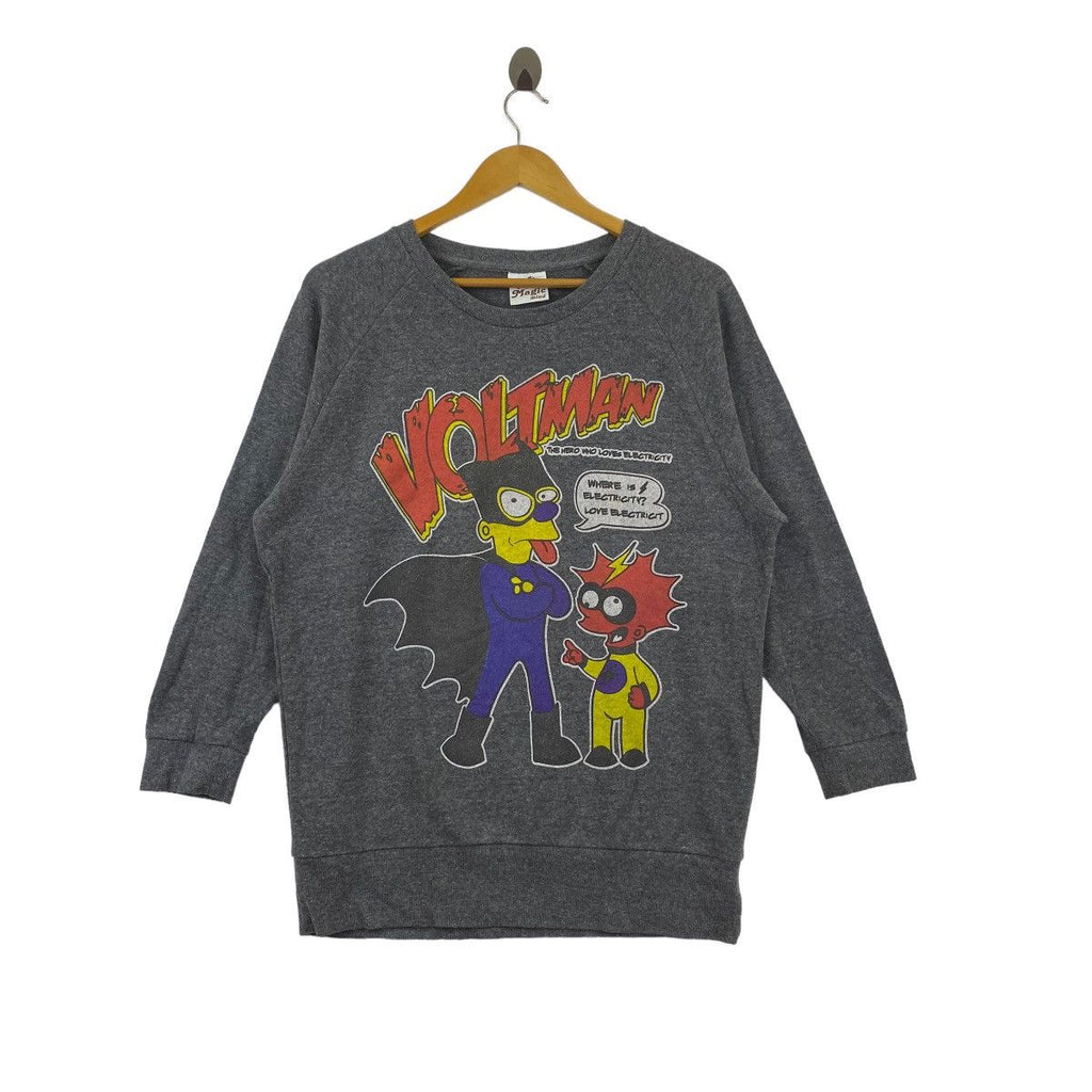 BART SIMPSONS VOLTMAN Avenger Evil Parody Cartoon Sweatshirt Sweater Pullover Jumper