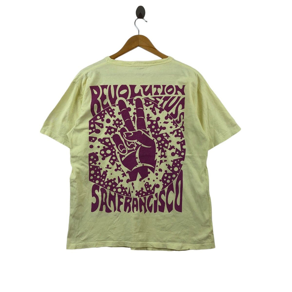 Vintage STUSSY SKATEBOARD ART San Francisco Shop John Van Hammersveld Edition Tee Shirt Opening Ceremony Tribe