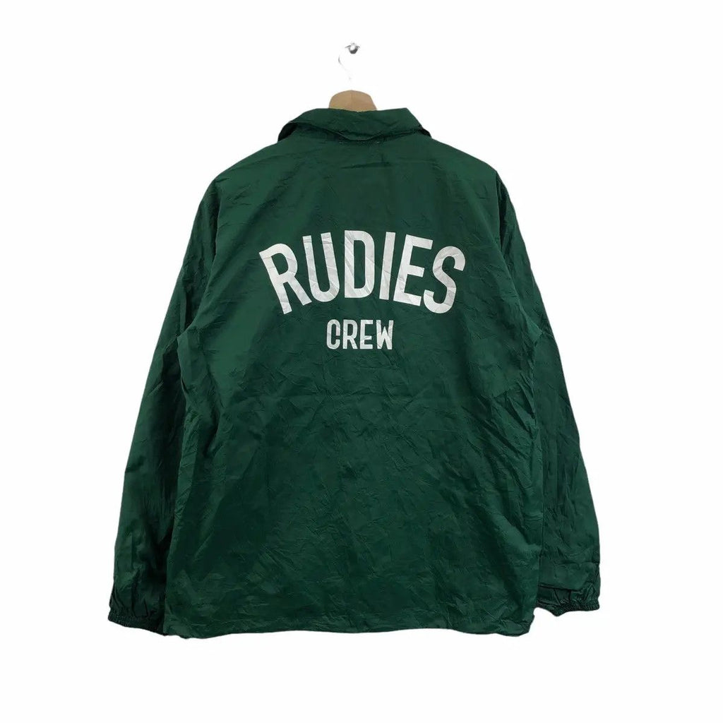 Vintage 1991 RUDIES JAPAN SHIBUYA Underground Skate Crew Jacket Graffiti Rebel