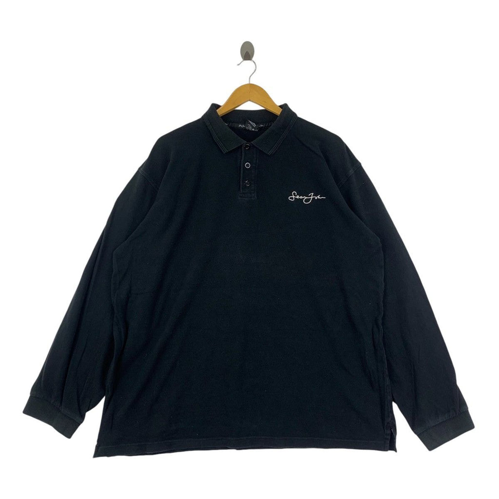 Vintage SEAN JOHN HIP HOP Embroidered Baggy Polo Tee Shirt Top Oversized