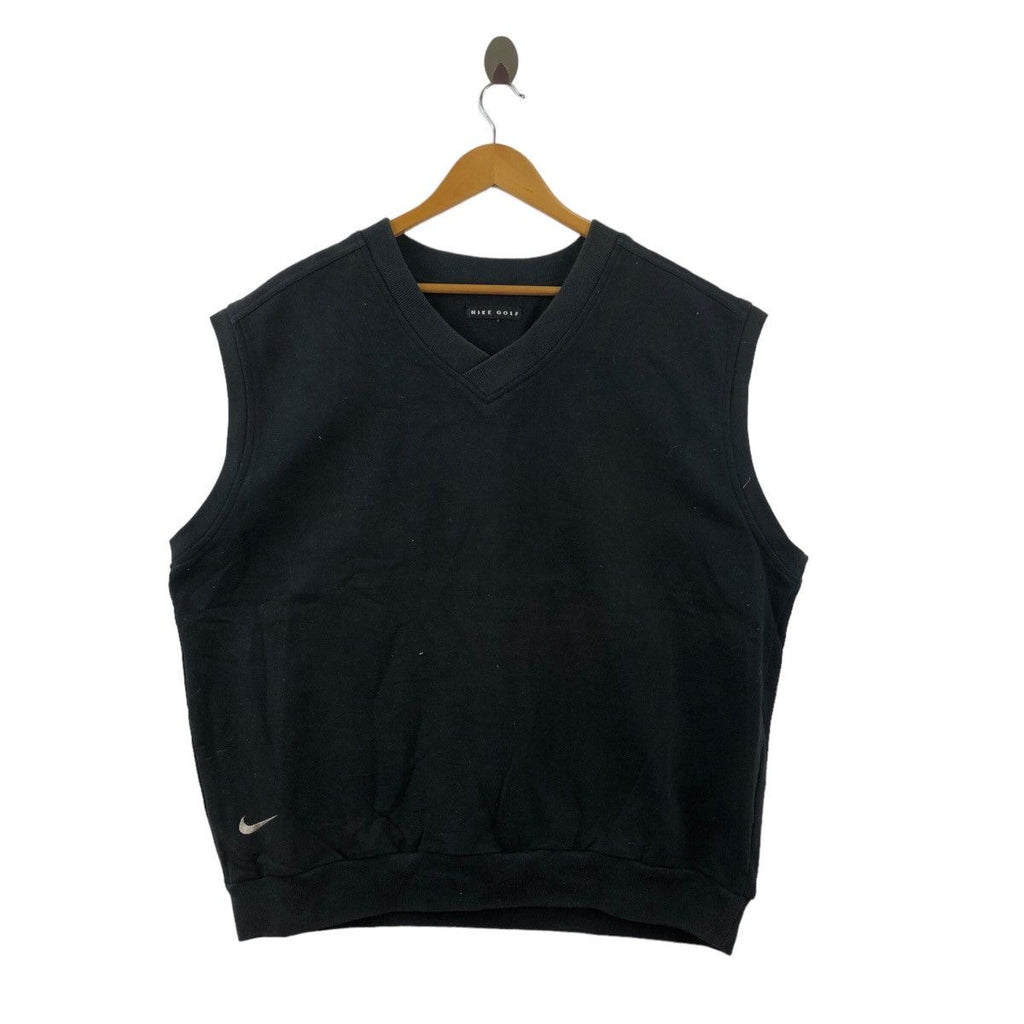 Vintage NIKE GOLF V Neck Swoosh Logo Tank Top Shirt Tee Vest Singlet