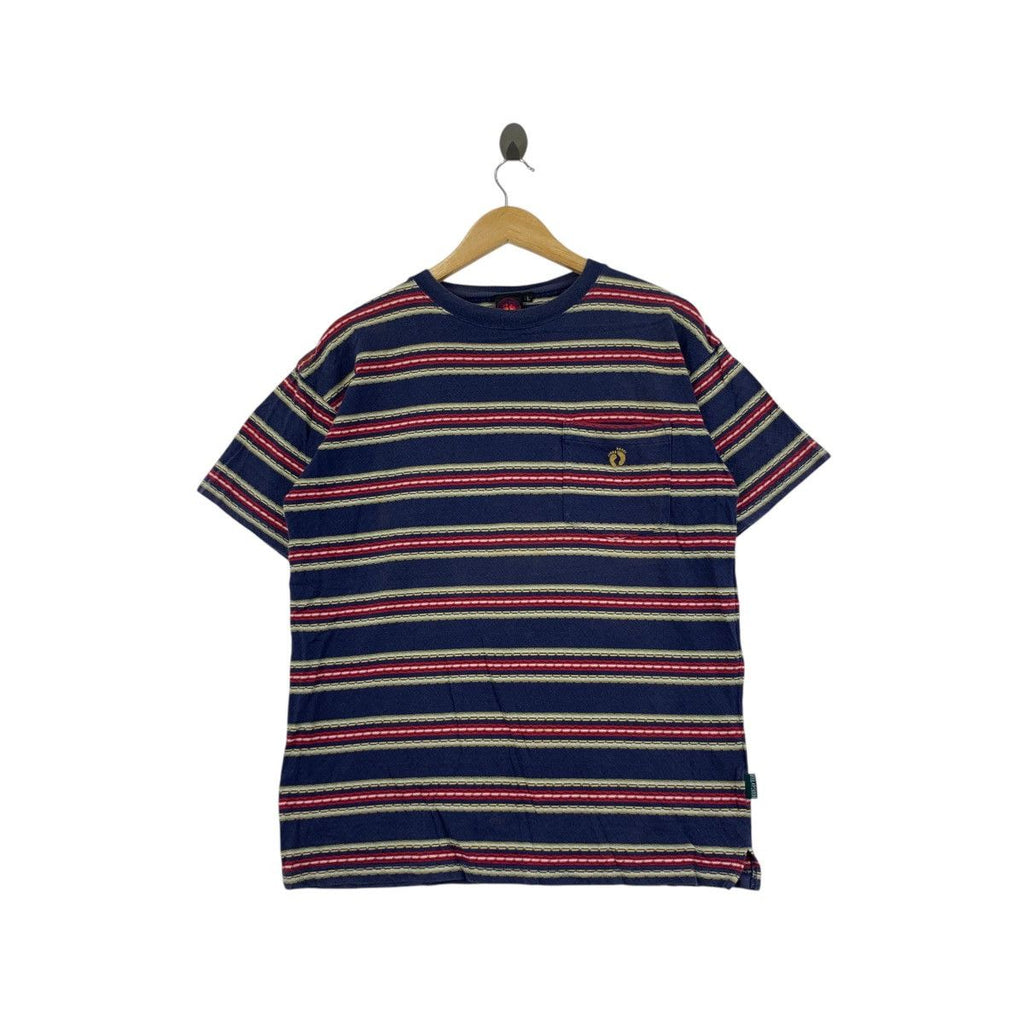 Vintage HANG TEN HAWAII Aztec Navajo Native Tee Shirt Top Striped Surf