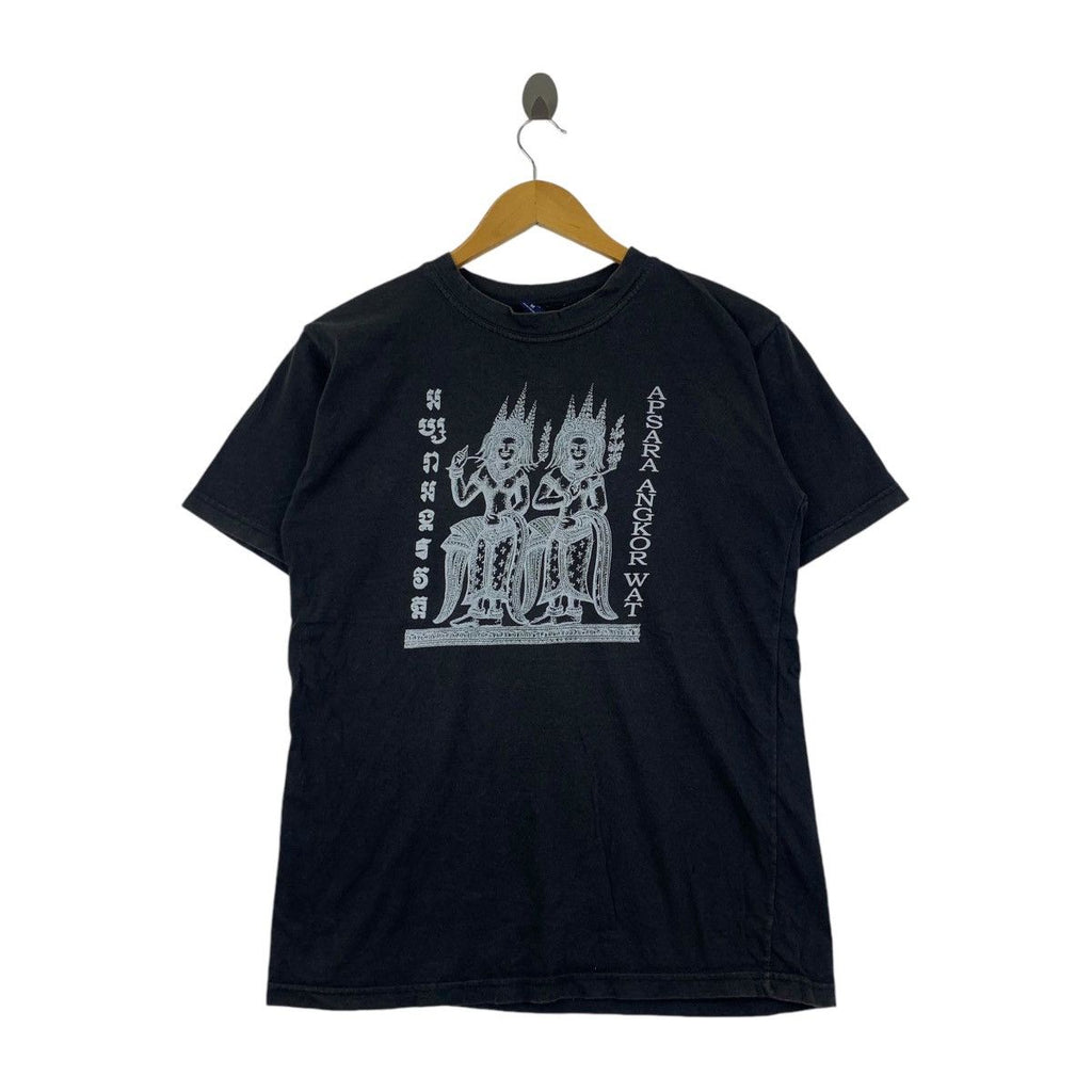 Vintage ASPARA ANGKOR WAT Goddess Tee Shirt Top Cambodia Sacred