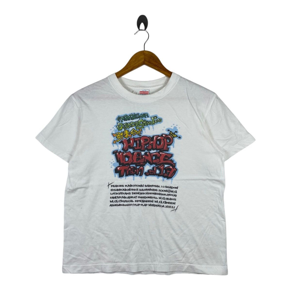 EMANATION DANCE STUDIO Tokyo Hip Hop Style Tee Shirt Top Rap Graffiti