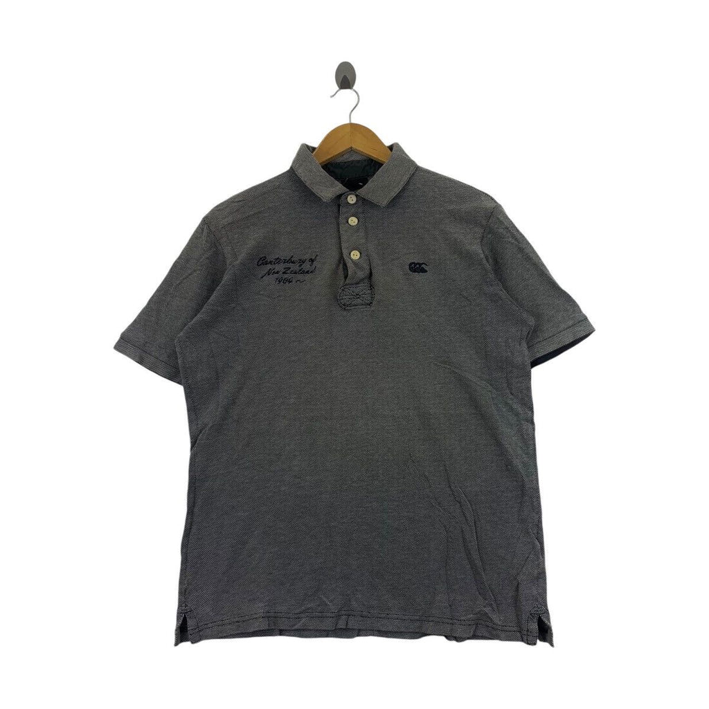 Vintage CANTERBURY NEW ZEALAND Plain Polo Tee Shirt Top Embroidered Logo
