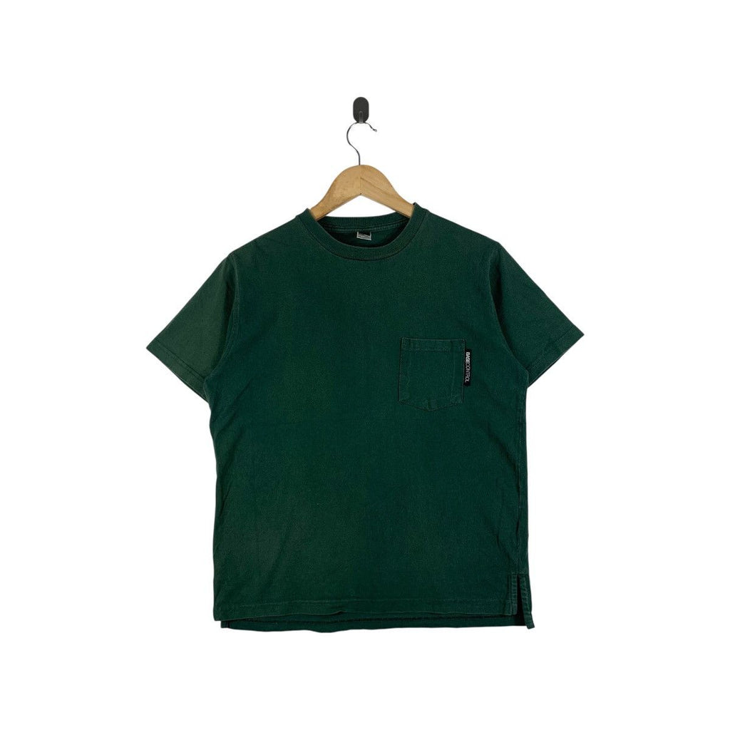 BASE CONTROL DESIGN Japan Plain Baggy Pocket Tee Shirt Top Harajuku Streetwear