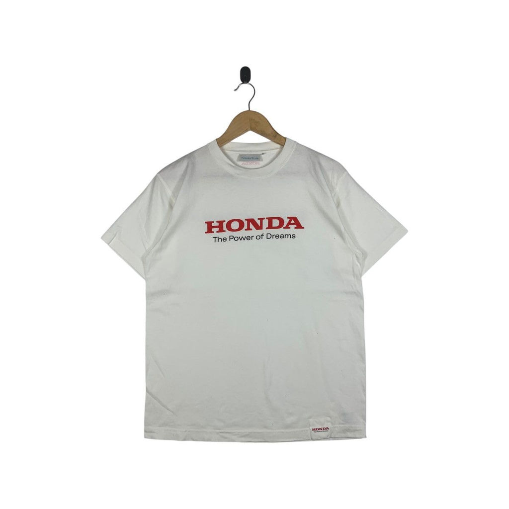 Vintage HONDA RACING TEAM Signature Power Of Dream Tee Shirt Top Driver Formula 1 F1