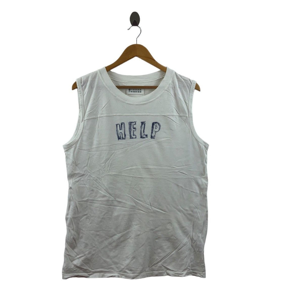 MAISON MARTIN MARGIELA No 10 Collection HELP Tee Shirt Tank Top Made In Italy