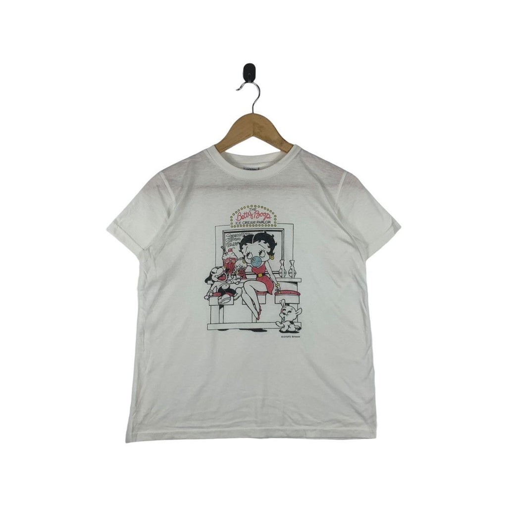 BETTY BOOP HERST Ice Cream Parlor Collection Tee Shirt Top Cartoon Manga Comic Strip