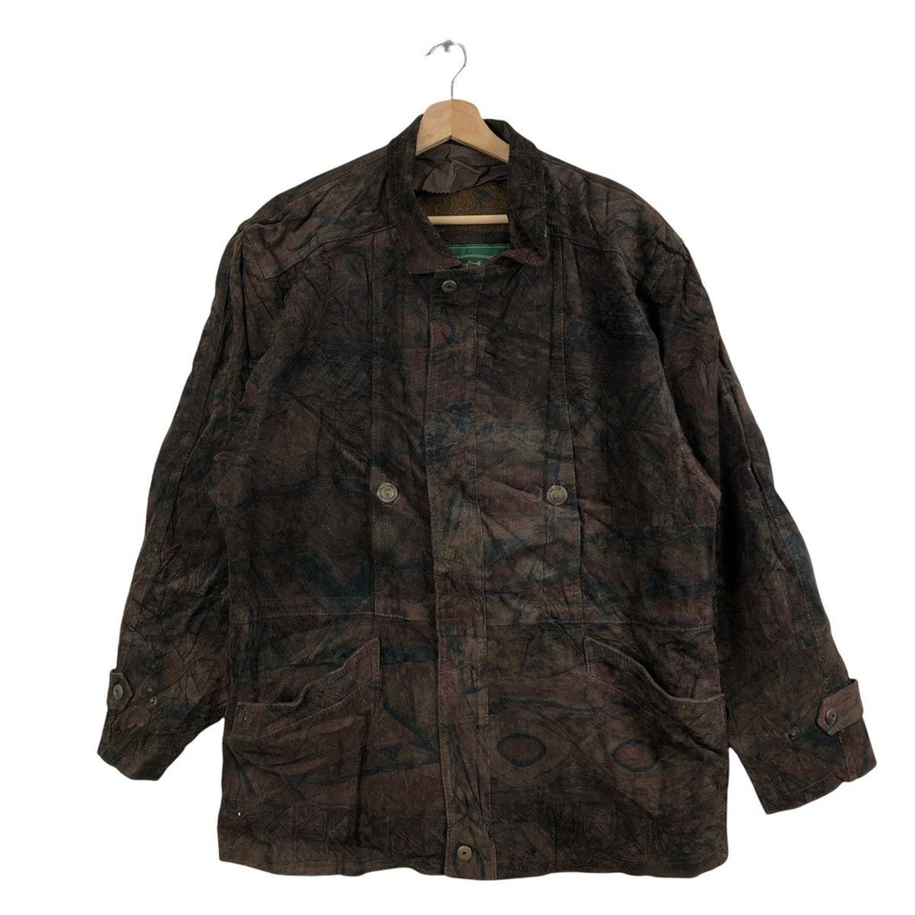 Vintage 80' BORGO ARTIERI Made In Italy Boro Art Distress Design Peacoat Jacket Coat Parka Double Breasted