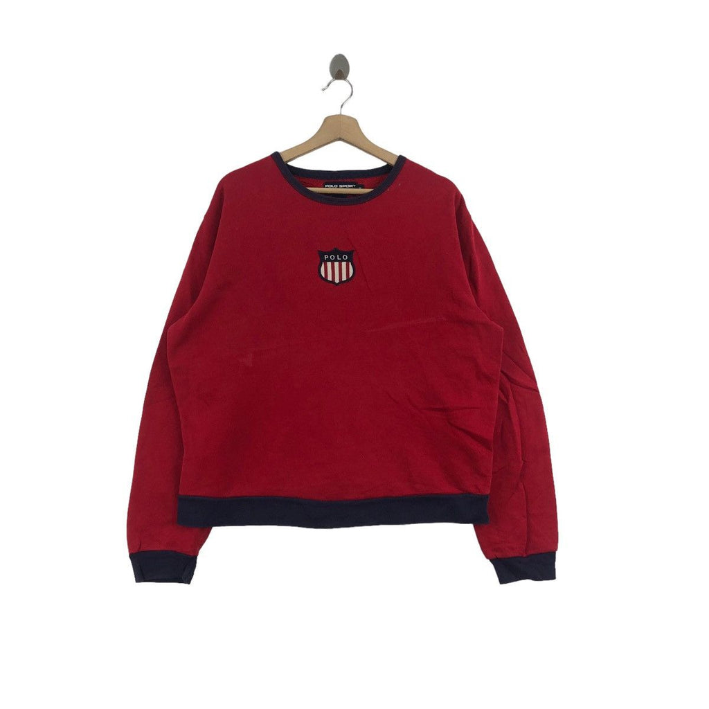 Vintage 90’ POLO SPORT K-SWISS Ralph Lauren Sweatshirt Crewneck Sweater Pullover Jumper