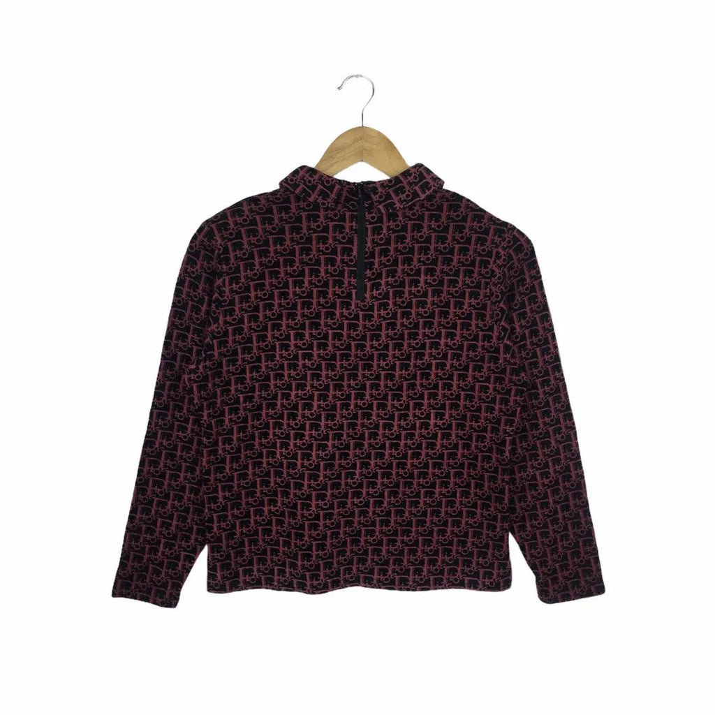 Vintage SOLIE DOR JAPAN Monogram Zucca Over Print Logo Sweater Sweatshirt Pullover