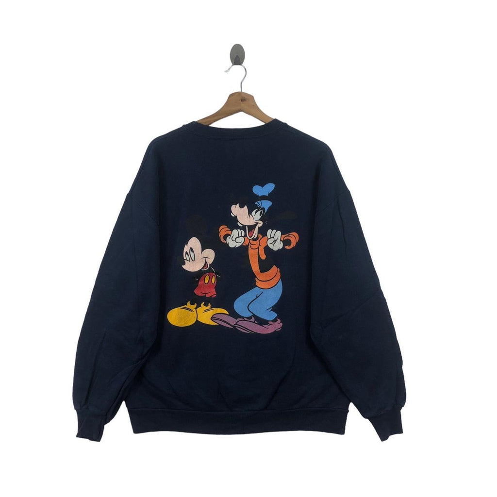 Vintage 90’ VELVA SHEEN Mickey Mouse Pluto Sweatshirt Pullover Sweater Jumper
