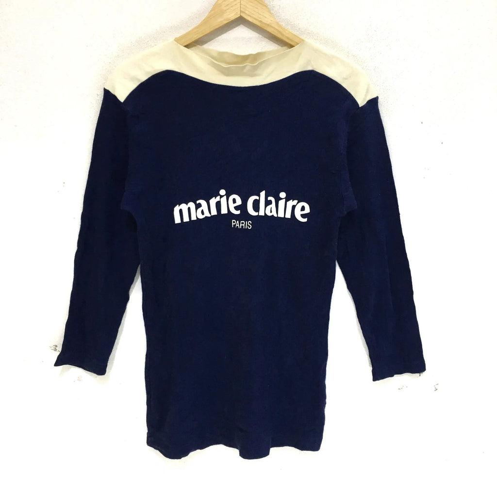 Vintage MARIE CLAIRE PARIS Spell Out Sweatshirt Pullover Jumper Sweater