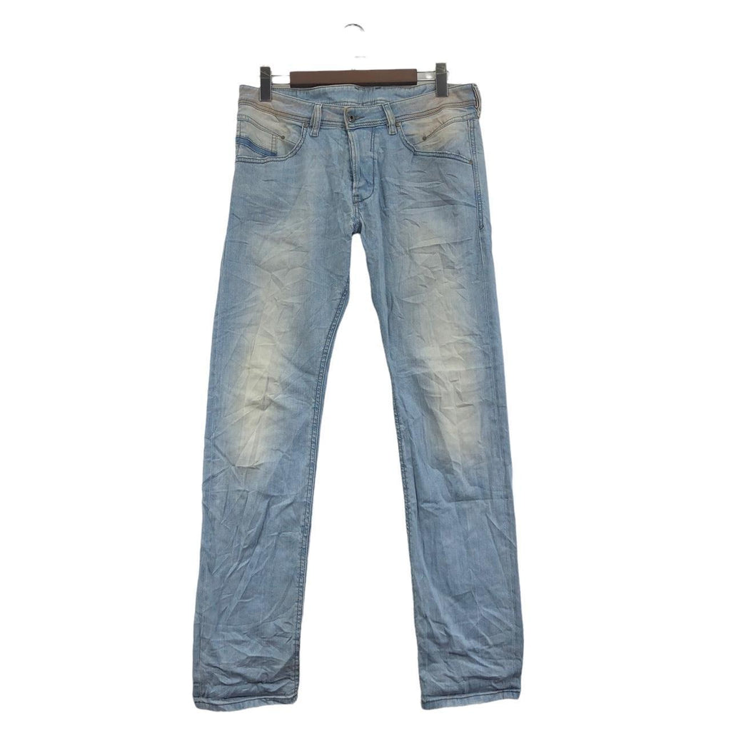 Vtg 90’ DIESEL BELTHER PARIS Straight Cut Distress Jeans Denim Bottom