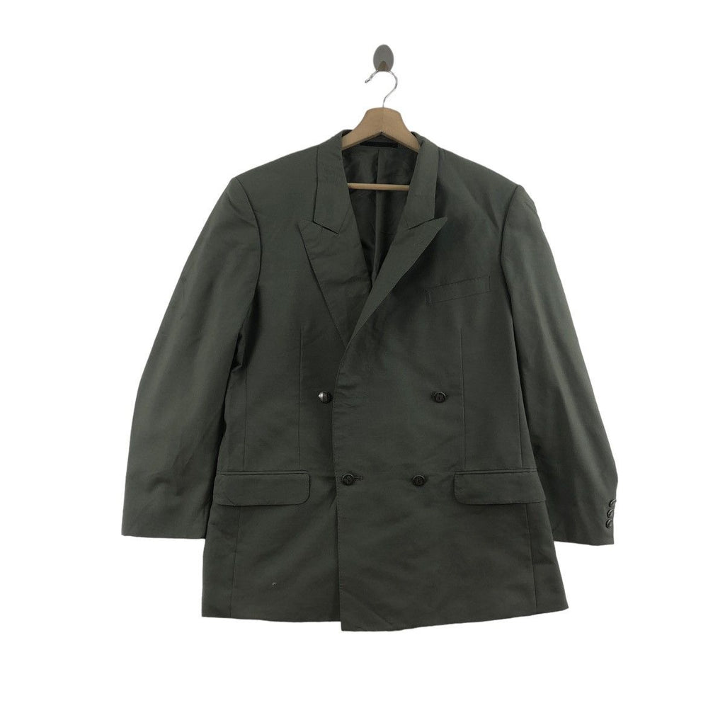 Vintage UNGARO UOMO PARIS Collection Double Breasted Blazer Pea Coat Suit Formal