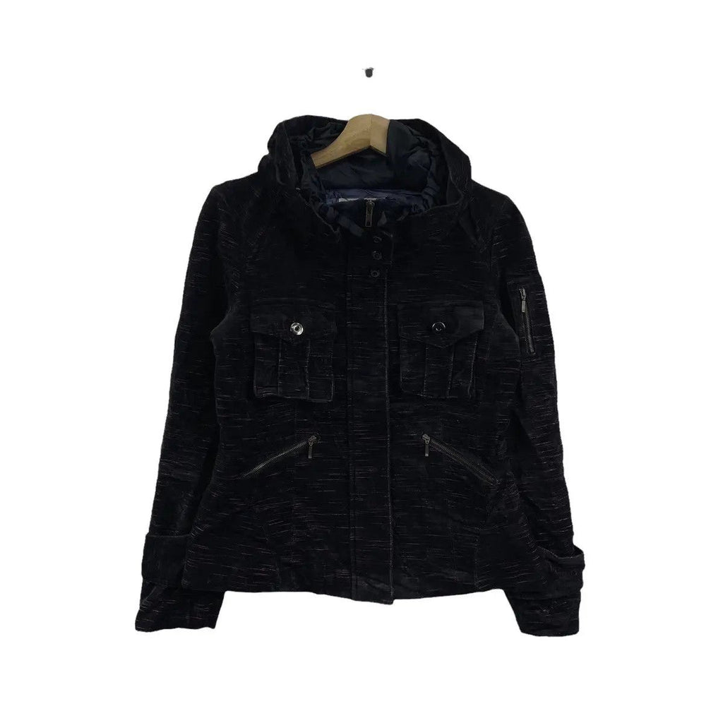 Vintage TIRA VENTO DONNA Minimalist Design Tactical Jacket Puffer Windbreaker