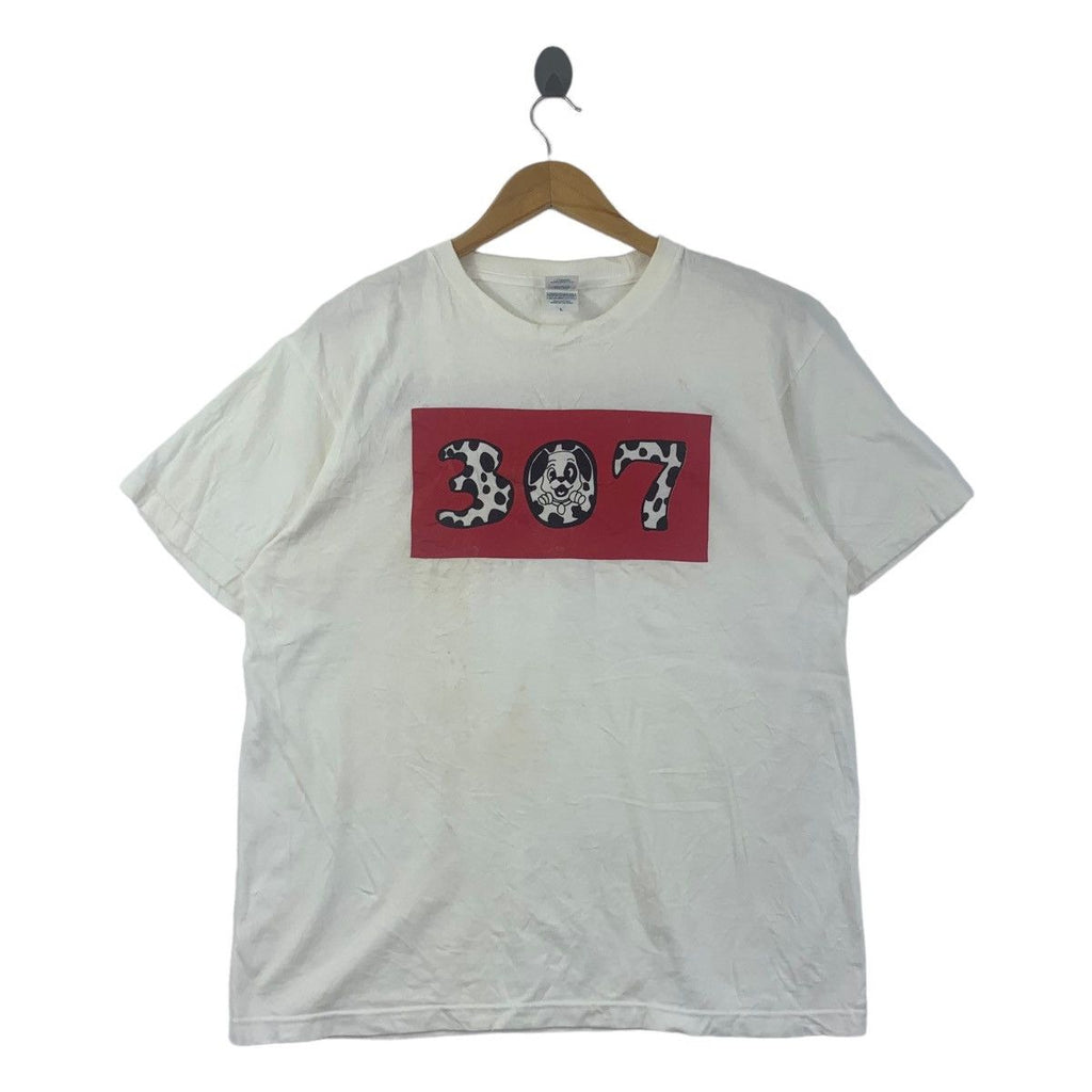Vintage DALMATIANS 307 DOG Pet Polka Dot Tee Shirt Top Galatic Japan