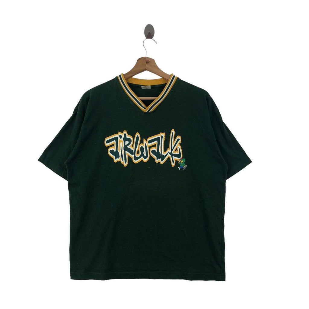 Vintage AIRWALK HIP HOP Graffiti Freedom Tee Shirt V Neck
