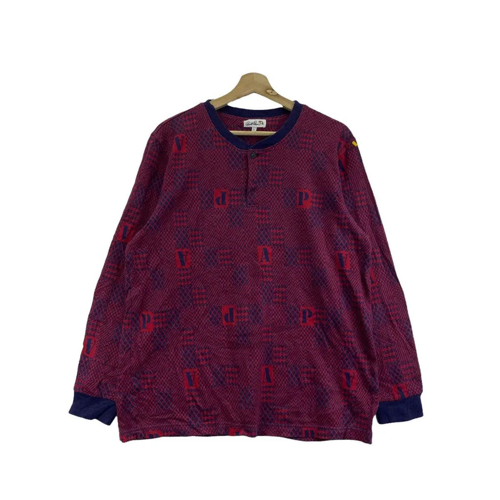Vintage ARNOLD PALMER GOLF Monogram Zucca Sweatshirt Sweater Pullover Jumper All Over Print