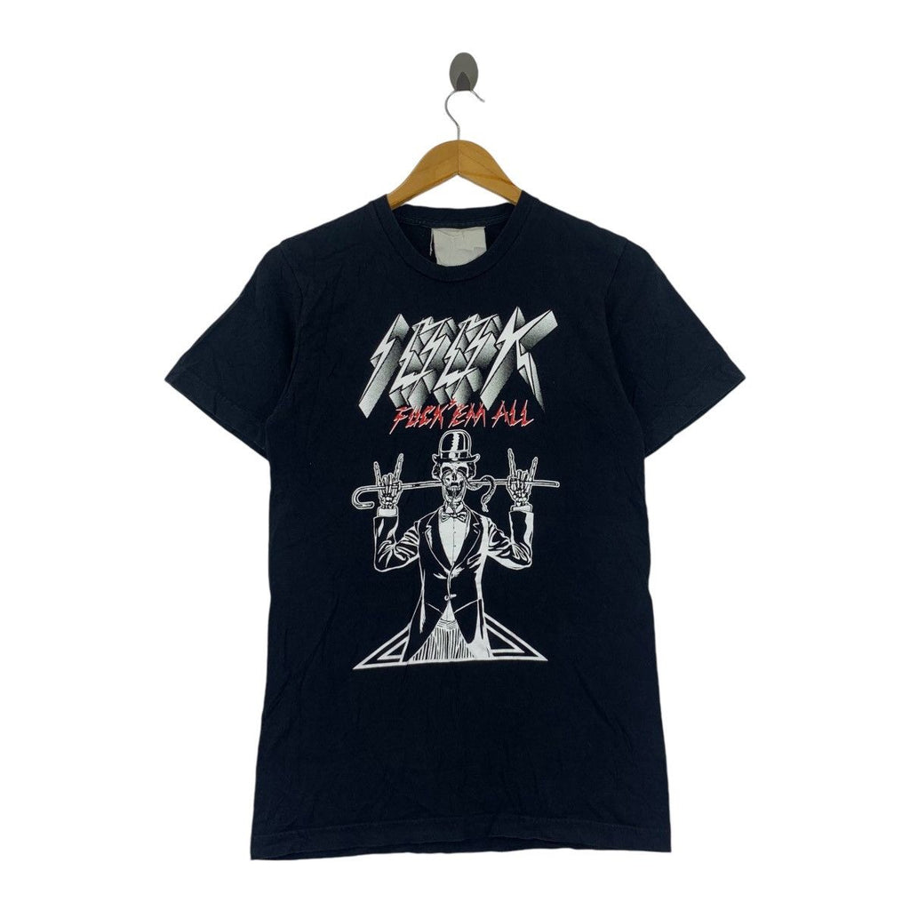 Vintage BEAMS PLUS x KEIICHI NITTA Punk Addict Tee Shirt Top Band Rebel