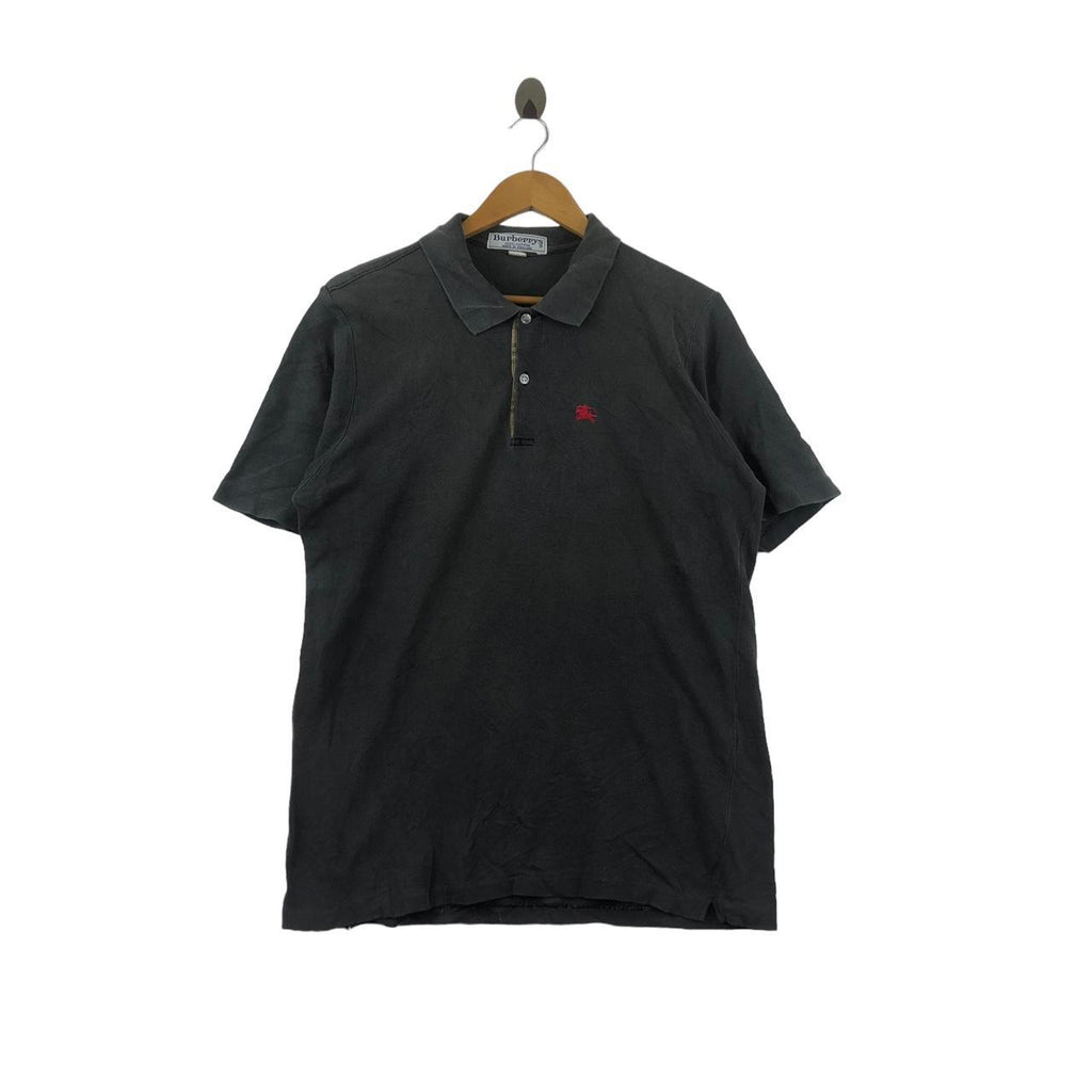 Vintage BURBERRY LONDON Made In England Prorsum Polo Tee Shirt Embroidered Logo