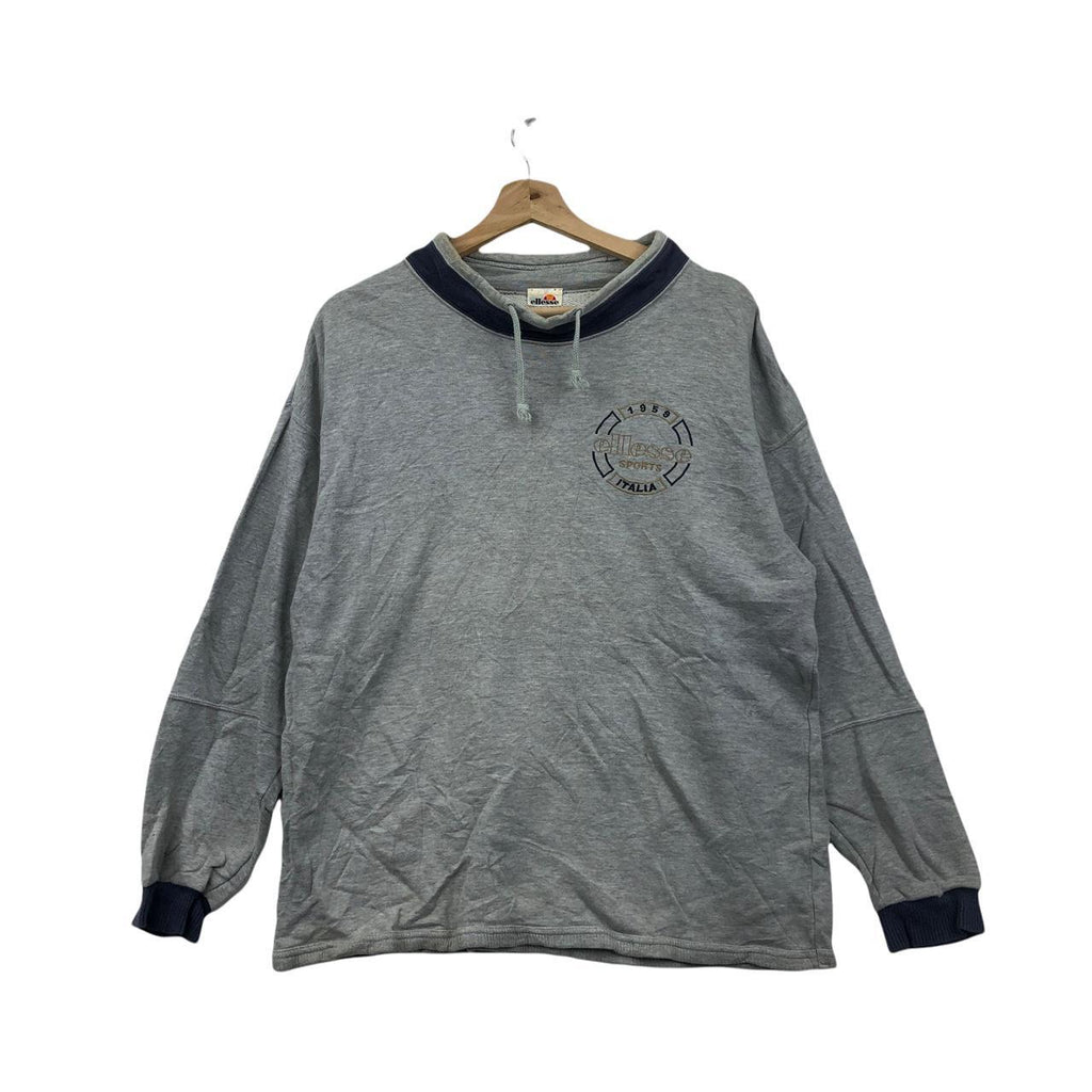 Vtg ELLESSE ITALIA SPORTS Tennis Pullover Sweater Sweatshirt