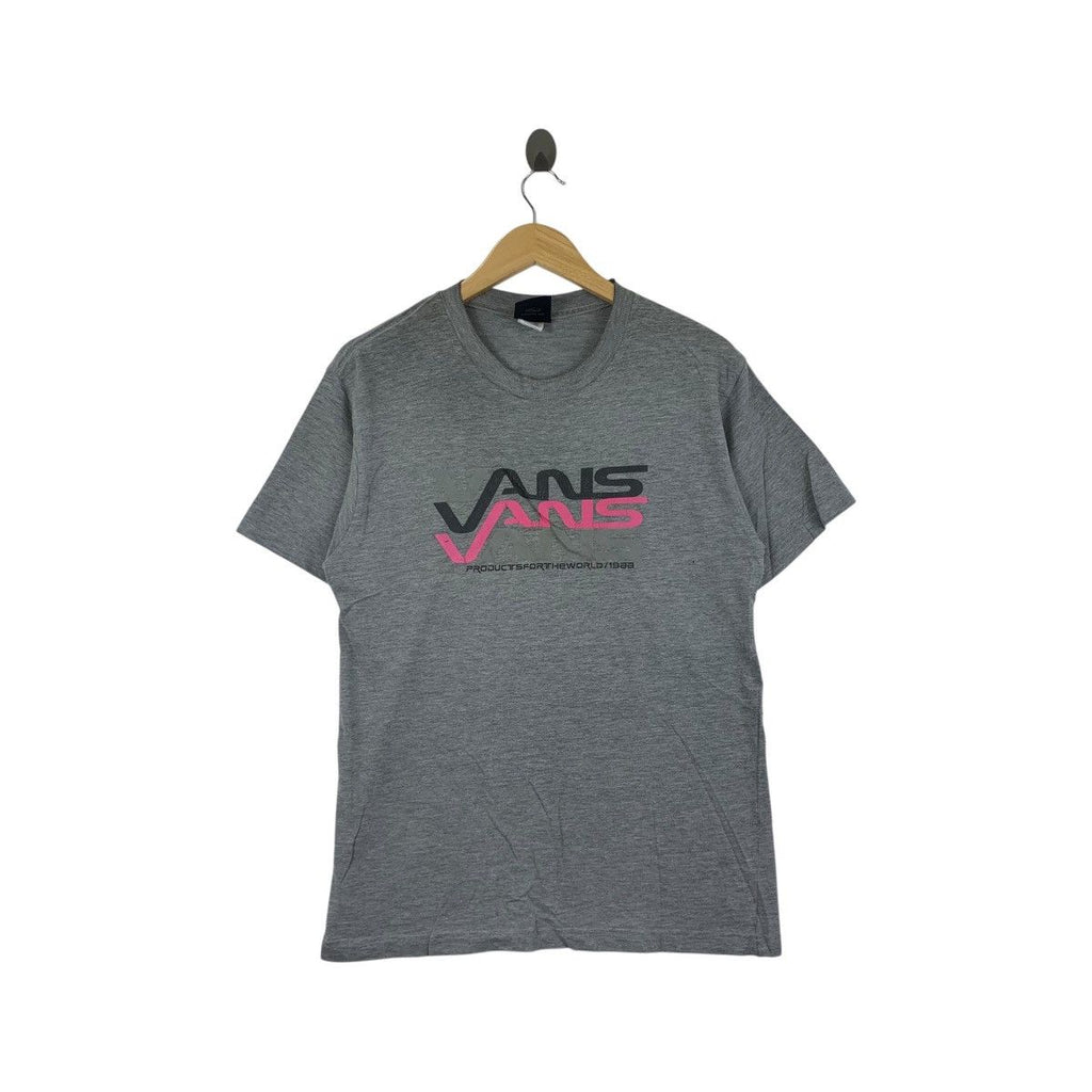 Vintage VANS SKATEBOARD Motion Graffiti Logo Tee Shirt Top Off The World