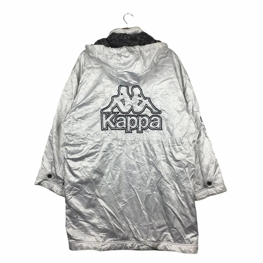Vintage KAPPA ITALIA FOOTBALL Coach Jacket Trench Parka Windbreaker Soccer Raincoat