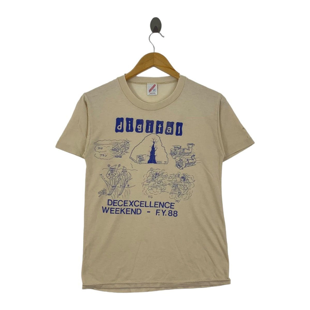 Vintage COMIC STRIP F.Y 88 Digital Decexcelence Tee Shirt Top Illustration Artist