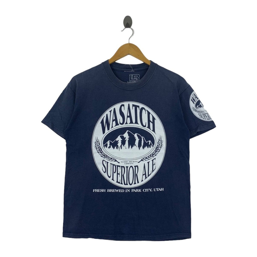 Vintage LONE ROCK Wasatch Superior Ale Utah Tee Shirt Top Fresh Brew