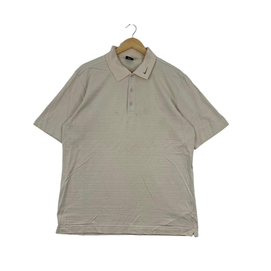 Vintage NIKE GOLF TIGER WOODS Polo Tee Shirt Top Swoosh Collar