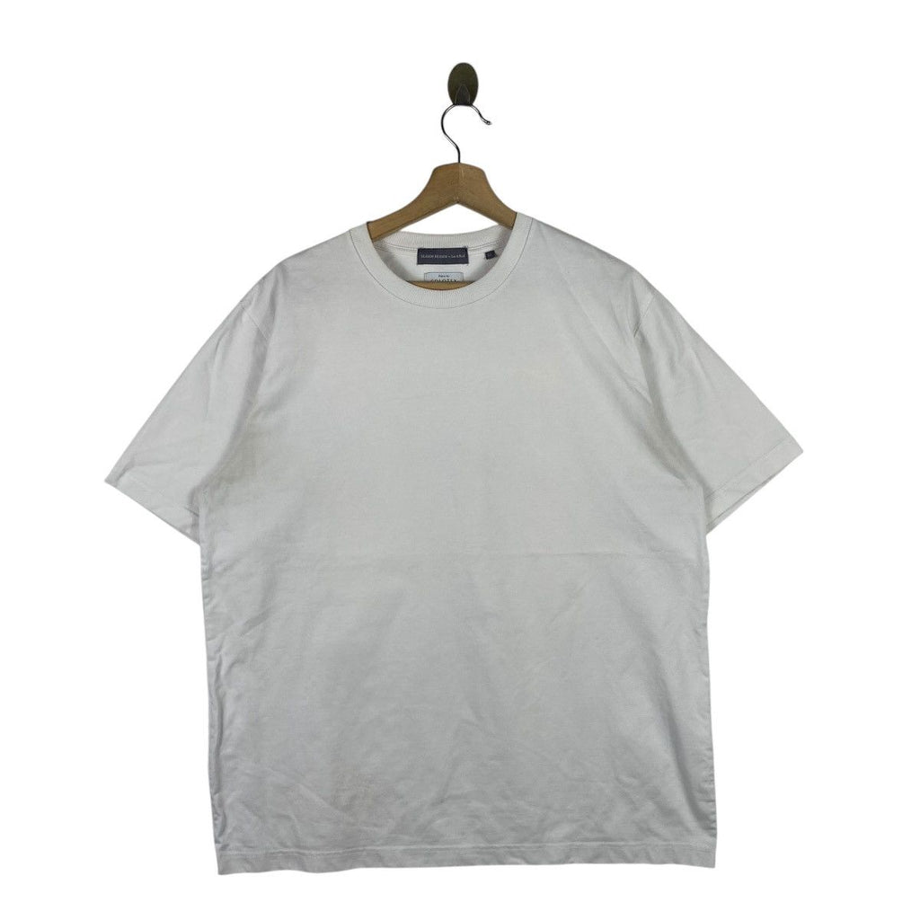 SEASON REASON SOLOTEX Fabric Lin &amp; Red Baggy Tee Shirt Top Minimalist Design
