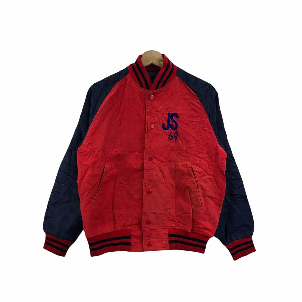 Vintage 1969 MLB JS BASEBALL Reversible Varsity Jacket Windbreaker Major League