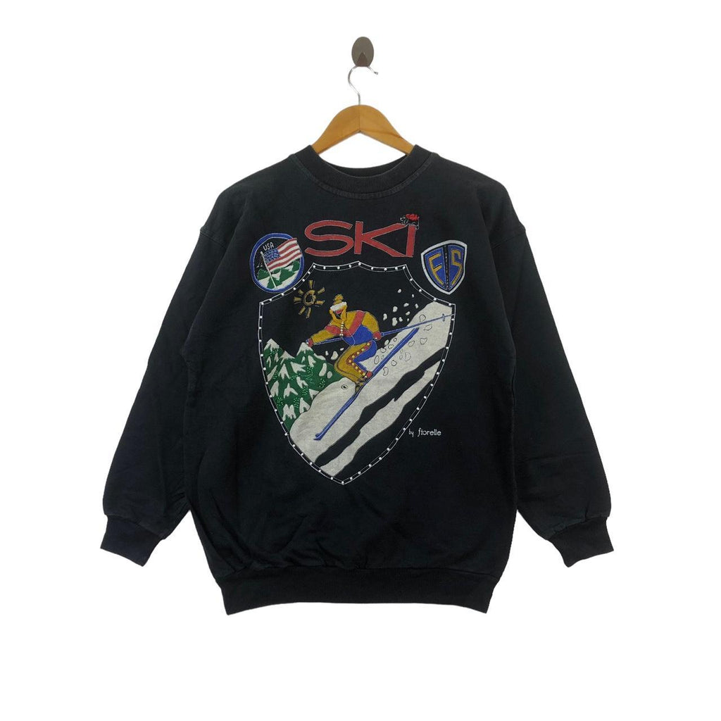Vintage 90’ FIORELLE SPORT SKI Team USA Olympic Sweatshirt Sweater Pullover Jumper