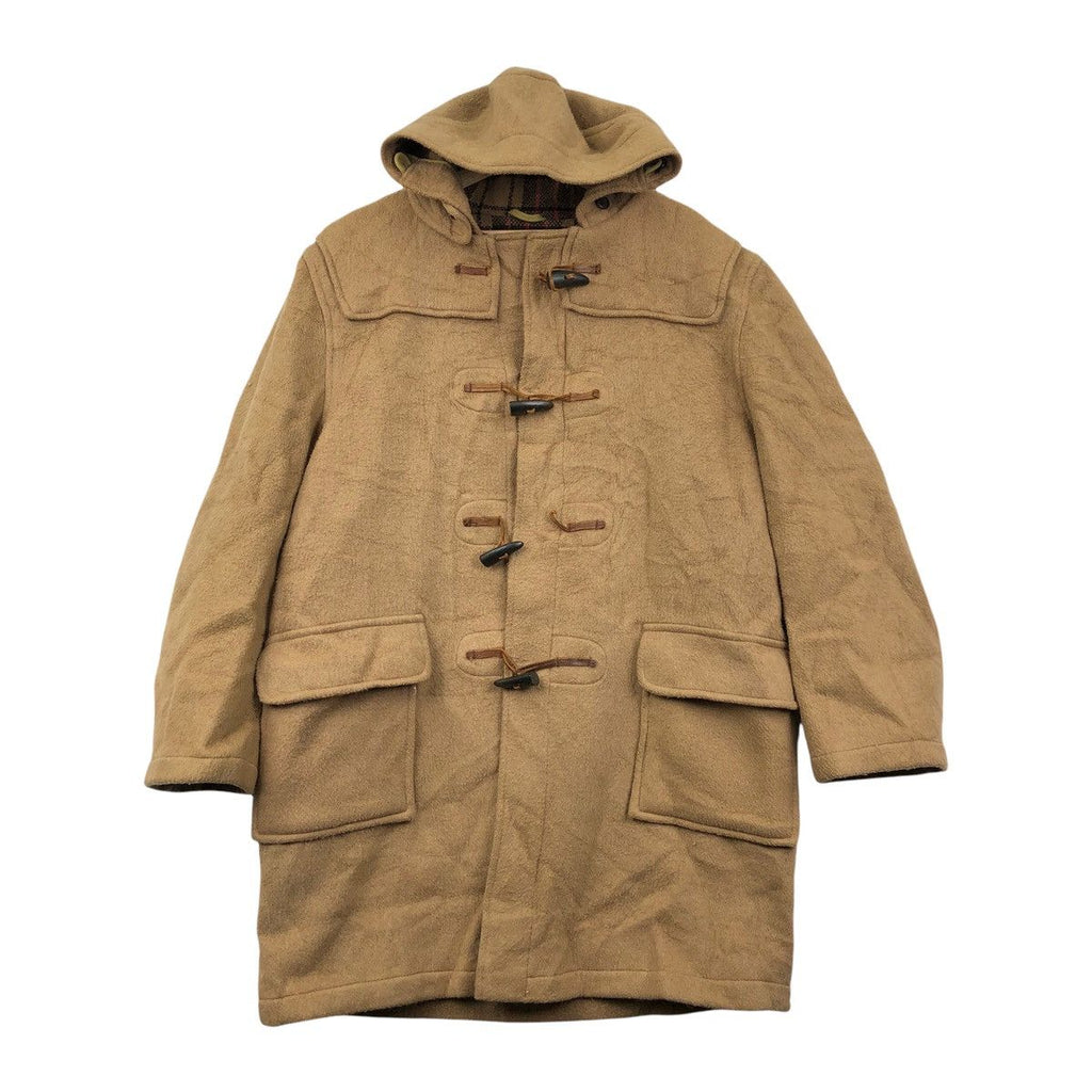 Vintage GLOVERALL DUFFLE COAT Made In England Brown Parka Heavy Jacket Trench